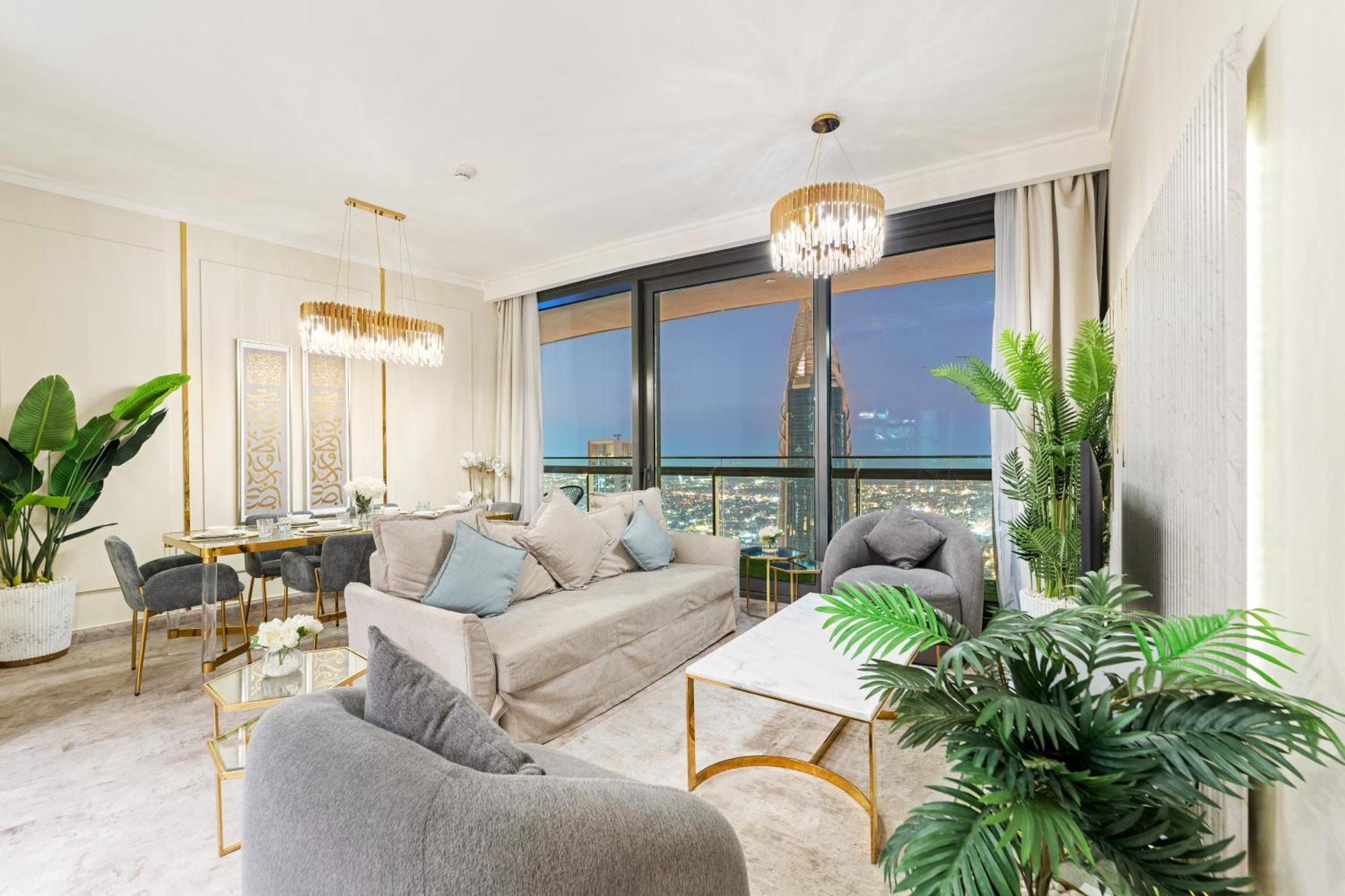 First Class 2Br With Full Dubai Skyline & Sea View Экстерьер фото