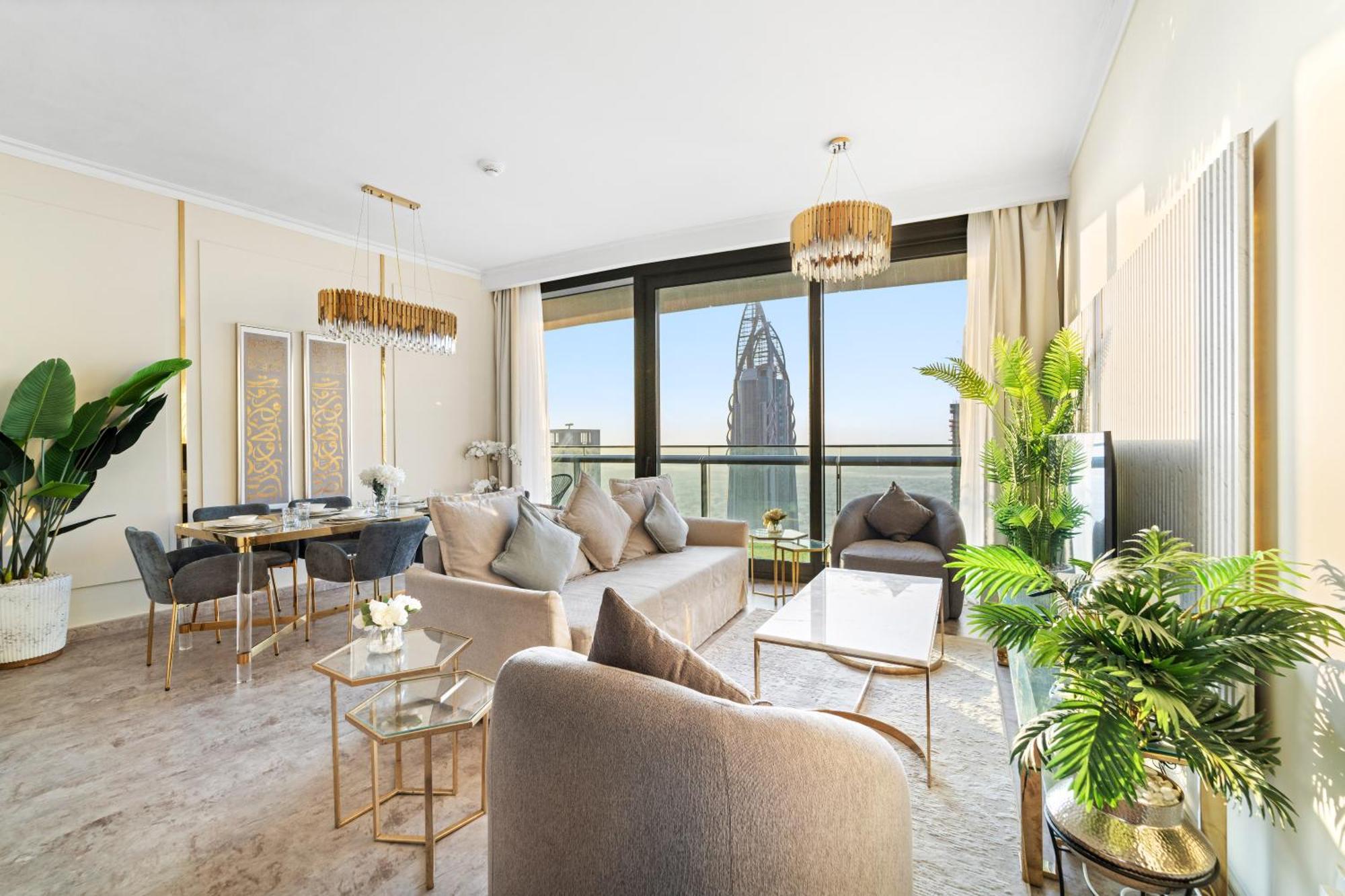 First Class 2Br With Full Dubai Skyline & Sea View Экстерьер фото